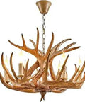 Farmhouse Antler Chandelier Rustic Deer Horn Lighting For Home Bar Kitchen Hotel Store 6 Light Arms Vintage Pendant Fixture
