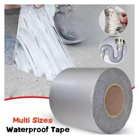 Waterproof Self Adhesive Butyl Tape For Roofs, Ducts, Garden Hoses And Leak Repair, Weatherproof Sealant Strip visible in different uses