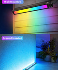 25W RGB RGBW Wall Wash Lights Outdoor IP66 Waterproof LED Stage Light Bar 4 Pack for Garden Yard with remote control