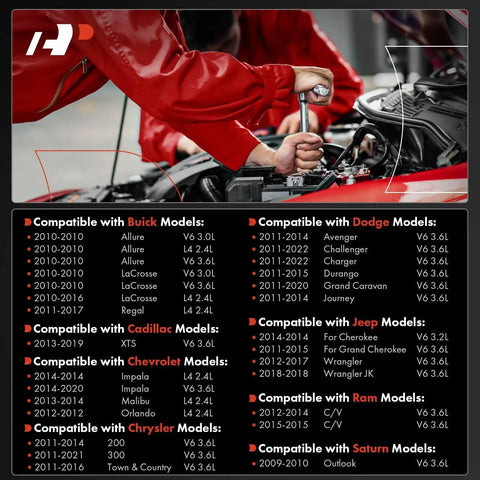 Heavy Duty Electric Vacuum Pump For Buick LaCrosse Chevy Impala Cadillac Xts installation diagram with compatibility details.