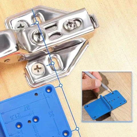 All In One 35mm Forstner Drill Bit And Hinge Jig Set With Door Hinge Hole Template Locator for Concealed Cabinet Hinges
