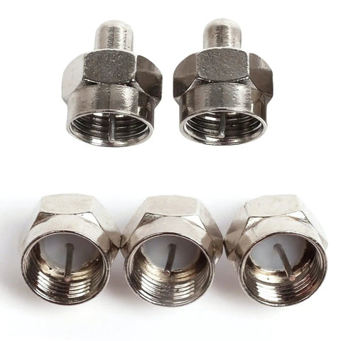 5 Pack Coax Cap Covers 75 Ohm Terminator For Splitters And Amps Keeps Your Signal Sharp, Blocks Interference And Dust Moisture