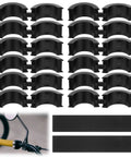 14 Piece Bicycle Handlebar Shim Set Rubber Anti Vibration Cushions For 22.2 25.4 To 31.8 Mm Stems Fits Mountain And Road Bikes