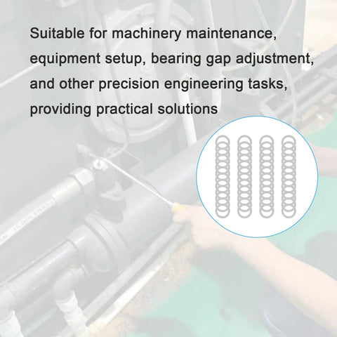 Pro Grade M17x24mm Shim Washer Kit For Machinery Alignment In 304 Stainless Steel 48 Pieces With Precision 0.1mm 0.2mm 0.3mm And 0.5mm Thicknesses For Easy Gap Tuning And Rock Solid Bolt Fits; machinery maintenance application