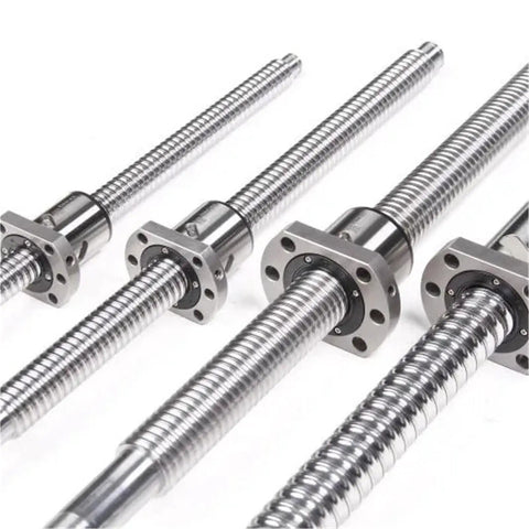 Rock Solid Ball Screw For CNC Machines End Machined With Single Ball Nut 250mm To 1000mm Range 400mm Travel Smooth Low Friction Backlash Reduced