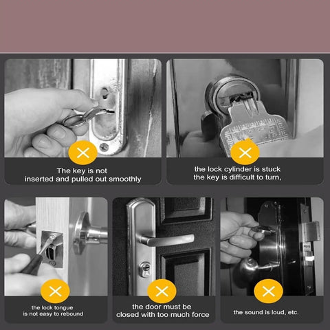 Image illustrating common lock issues addressed by 60ml Graphite Lock Lubricant Two Pack For Door Locks Keys Windows And Cars No More Squeaks Smooth Quiet Operation Long Lasting Protection Prevents Sticking And Wear Ideal For Residential Commercial And Automotive Use