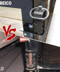 Comparison image of Quality Top Shelf Heavy Duty Trailer Gate Latch Weld On Spring Lock Assembly With Reinforced Latch Pins.