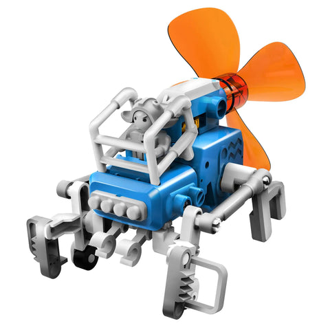 Wind Powered Bots 6 In 1 STEM Kit For Kids Hands On With Wind Technology Gear Ratios And More Shows Quadruped Bot Model