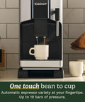 Espresso Bar Fully Automatic Espresso Machine With Built In Grinder And Steam Wand For Cafe Quality Lattes Cappuccinos Americanos
