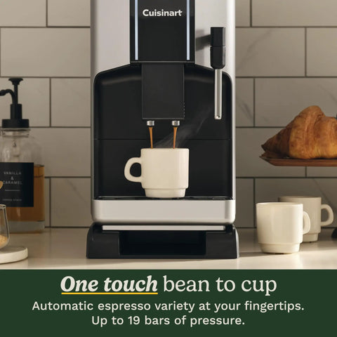 Espresso Bar Fully Automatic Espresso Machine With Built In Grinder And Steam Wand For Cafe Quality Lattes Cappuccinos Americanos