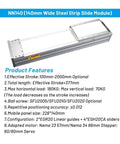 Top Tier X Y Z Linear Stage Featuring Rock Solid Ball Screw Sliding Table Design, with 140mm width and effective stroke features.
