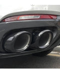 Changan UNIK 2021 2024 Carbon Fiber Exhaust Tail Pipe Muffler Cover With Stainless Steel Inner Liner on vehicle rear