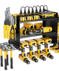 Power Tool Organizer Wall Mount With 3 Layer Design And Eight Drill Slots, Heavy Duty Tool Shelf Rack For Garage Storage