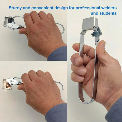 Triple Flint Torch Striker Kit For Welding And Cutting Pack Of 9 With 9 Refills shown in hand for size reference