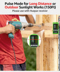Self Leveling Laser Level With 150 Feet Range Pulse Mode Red Cross Line used on outdoor wooden structure