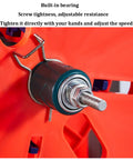 Close-up of bearing and screw details on Heavy Duty Cable Spool Dispenser With Wheels For Industrial Wire Unroller