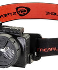Dual Beam LED Headlamp With Spot And Flood Lights, 125 Lumen Output, 1700 Candela, hands free black headlamp with red strap