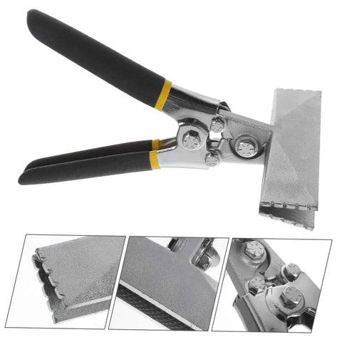 6 Inch Metal Bending Pliers For Sheet Metal With Flat Bar Bender Manual Seaming Tool Non Slip Double Layer Pitted Handle