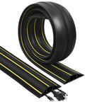 Heavy Duty Floor Cable Cover With Three Channels For Wires On The Floor Outdoor Cord Hider And Floor Protector Cable Management
