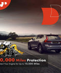 Car driving with 10,000 miles protection oil advertisement; focus keyword: 10K Miles Protection Oil Filter For Mercedes Benz C300 C350e E300 E350