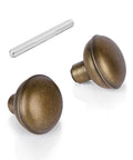 Old School Vintage Antique Bronze Door Knob Set With Spindle Replacement For Old Style Mortise Locks Fits Interior Doors