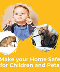Child and pets with cables showing need for Paintable Wire Hider Kit For Walls To Hide 1 To 2 Cables With 40 Channel Pieces and Fittings