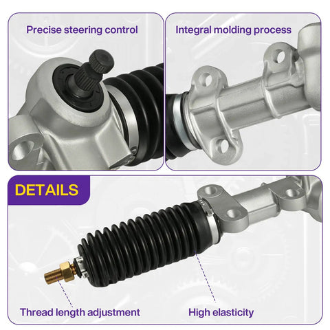 Close-up of DS Steering Gear Box Assembly For Golf Cart Fits Carryall Turf 1984 Up with rugged construction details