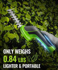 Gardener using 2-In-1 Cordless Hedge Trimmer And Grass Cutter, 3.6V Electric Trimmer With 4.0Ah Removable Battery in garden