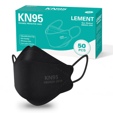 KN95 Face Masks 50 Pack Breathable Cup Dust Disposable Masks For Adults And Teens Comfort Fit With Filtration 95 Percent