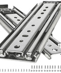 Beefy 76mm Heavy Duty Drawer Slides With 500lb Capacity Full Extension Ball Bearing Tracks For Industrial Drawers, 22 Inch