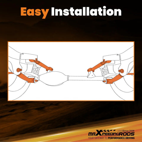 Adjustable Front Control Arm for Jeep Wrangler TJ Cherokee XJ ZJ, Beefed Up Suspension Upgrade, Fits Stock To 8 Inch Lifts, Improves Alignment, Steering Response, And Handling On Off Road Rigs installation diagram