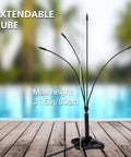 Outdoor Patio Standing Misters Portable Misting System For Cooling Your Yard 26.5 Foot Mist Line With 31.5 Inch Tall Water Mister