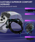 Auto Darkening Welding Helmet With True Color Large Viewing Screen Solar Powered Welder Mask headband details
