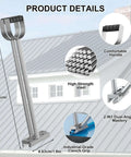 Sheet Metal Bender And Hand Seamer for 0.8 to 1 mm Metal 90 to 180 Degree Adjustable Roofing Tool, product details illustration
