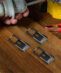 Lawsen Spring Clips Recessed Lighting 60Pcs Bulb Retaining Spring Clips for Recessed Lighting, shown on a wooden surface.