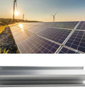 20cm Aluminum Solar Panel Mounting Rail Bracket for PV Module Installations, Lightweight Erosion Resistant Track System