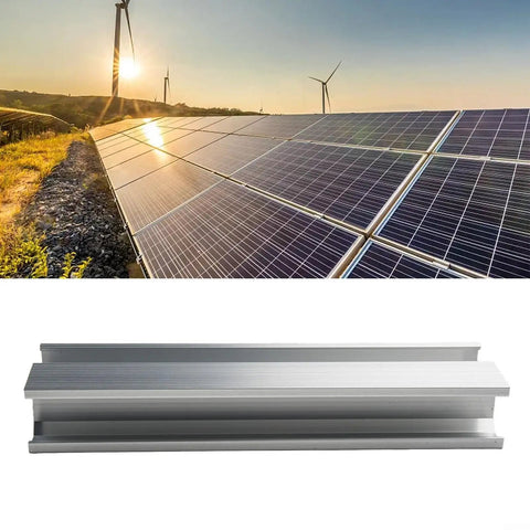 20cm Aluminum Solar Panel Mounting Rail Bracket for PV Module Installations, Lightweight Erosion Resistant Track System