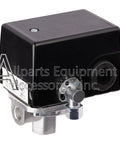 4 Port Pressure Switch For Air Compressors 120-150 PSI 1 Pole 120-240V with black casing and four metal ports