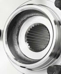 Close-up of wheel hub bearing from Front CV Axle Shaft Kit With Wheel Hub Bearings And ABS For 2003 To 2009 Ford Ranger And 2002 To 2005 Explorer Sport Trac Left And Right Front Axles 4 Piece Replacement Set.