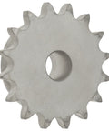 Heavy Duty Single Strand Stainless Steel Roller Chain Sprocket Type B Hub 30 Teeth Reboreable 40 Chain Size side view of sprocket