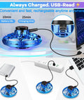 Ultra Cool Kids Flying Drone Toy For Indoor Outdoor Fun 2026 Upgrade LED Fidget Spinner charging via USB