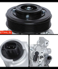 No Stress Bolt Up AC Compressor With Clutch Pre Filled Oil And Six Groove Pulley for Toyota Corolla 2011 to 2013 Matrix 2013, detailed view.