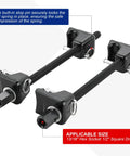 Macpherson Strut Spring Compressor Set Heavy Duty 2-Piece Coil Spring Remover with included 21mm socket and half inch drive.