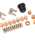 Senecesli 24 Piece Plasma Cutting Torch Tip Kit With Universal Fit For PT60 PTM60 IPT60 And PT40 Sets: 10 tips and electrodes.