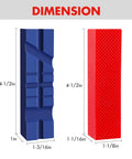 Magnetic TPU Vise Jaw Pads Kit With 2 Pairs Of 4 And A Half Inch Jaw Pads Pro Grade Multi Groove And Waffle Surface Sets dimensions