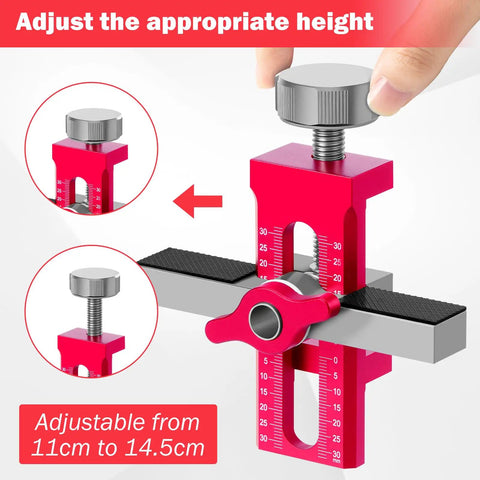 Portable Aluminum Alloy Cabinet Door Positioner Tool For A No Brainer Easy And Precise Installation And Time Saving Performance