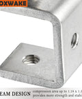 Close-up of Stainless Steel C Clamps Set One And Five Eighths Inch Opening, showcasing the I-beam design for metalworking.