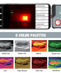 USB C Thermal Cam For Android with 512x384 super resolution, 256x192 IR sensor attached to Android device displaying thermal image.
