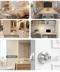 Bedroom, office, changing room, study room, bathroom with Eight Pack Wave Style Privacy Door Handles And Knobs With Keyless Reversible Lockset