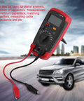 Pro Digital Capacitance Meter And Multimeter Capacitance Tester Handheld 0.1 pF To 20 000 uF With Nine Range Battery Powered And 6013L LCD Display For DIY Electronics Gear shown with test leads extended.